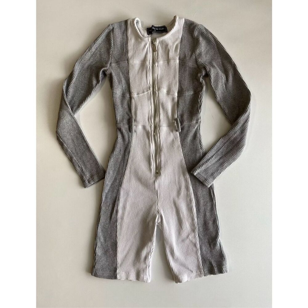 MANIERE DE VOIR zipup jumpsuit with boning